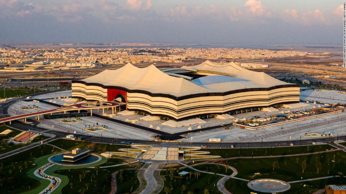 Una vista general del estadio Al-Bayt, el 19 de diciembre de 2019, en la ciudad de Al Khor, Qatar.