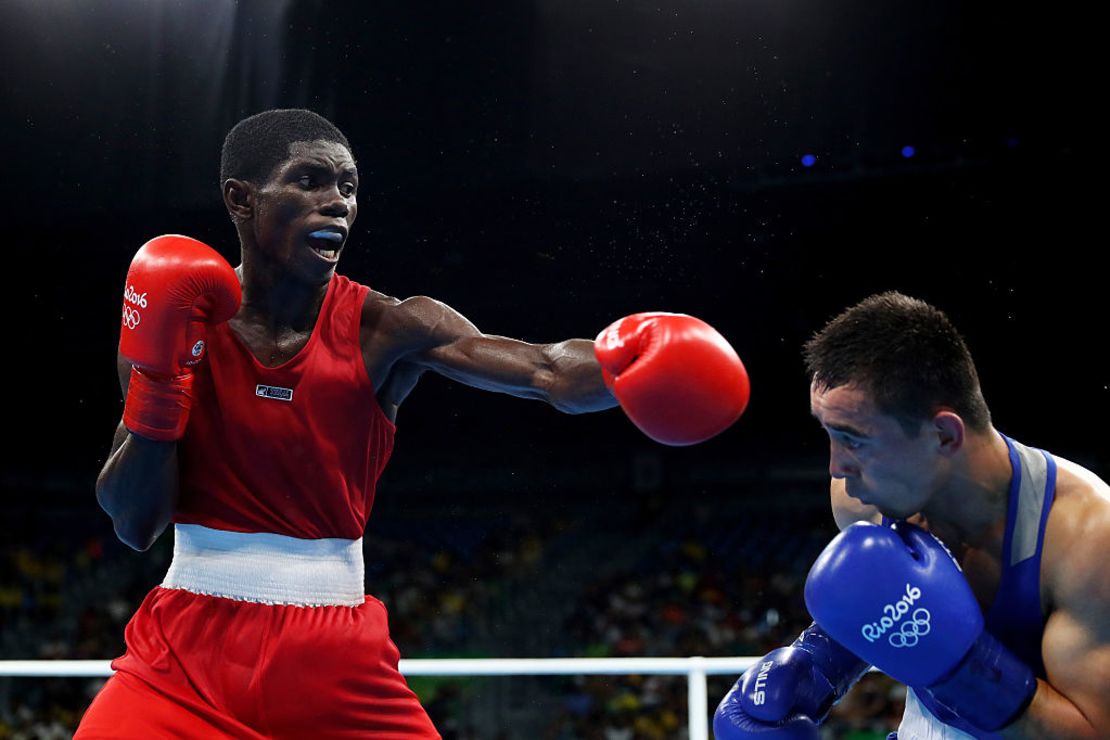 Yuberjén Herney Martinez competirá en boxeo. En esta foto se lo ve en los Juegos Olímícos de Río de Janeiro 2016.