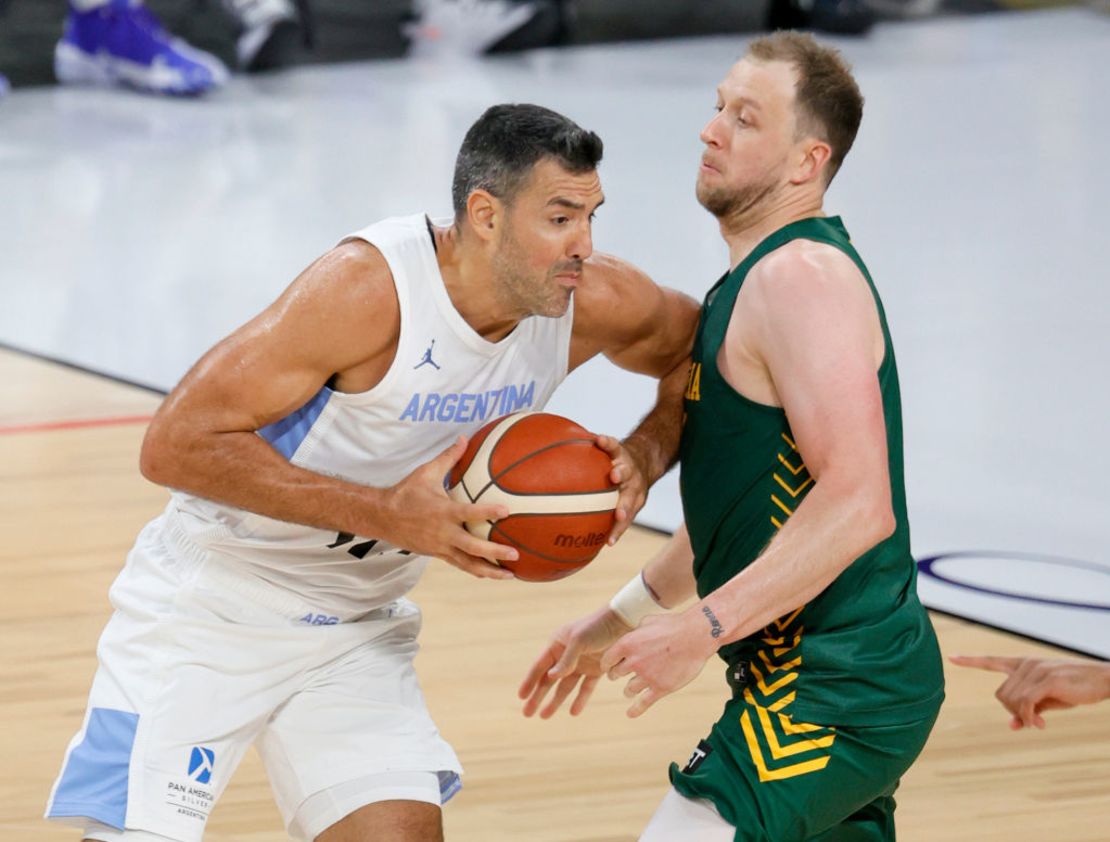 Luis Scola, figura del equipo argentino de básquetbol.