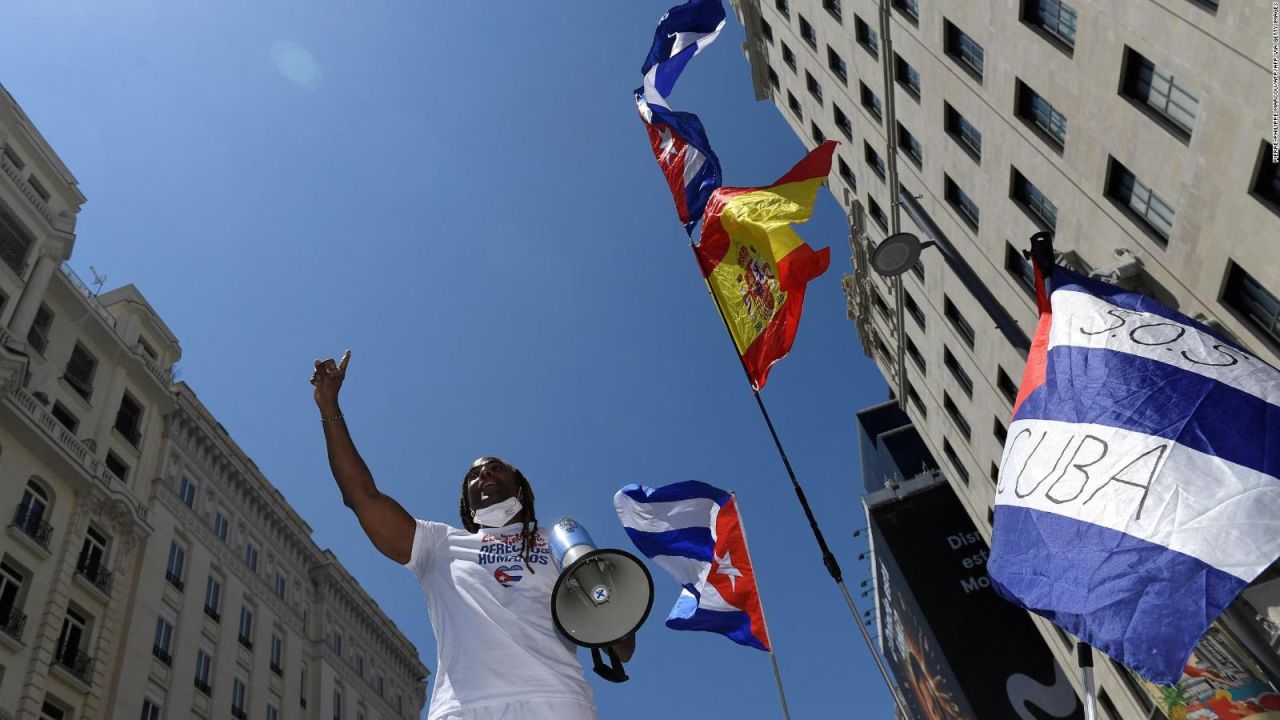 CNNE 1037886 - madrid alza la voz contra el gobierno de cuba