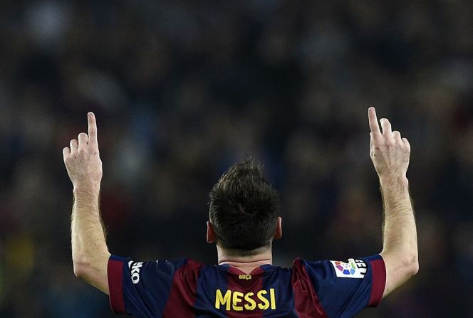 El 22 de noviembre de 2014 Messi logra el récord de 251 goles en la Liga Española.