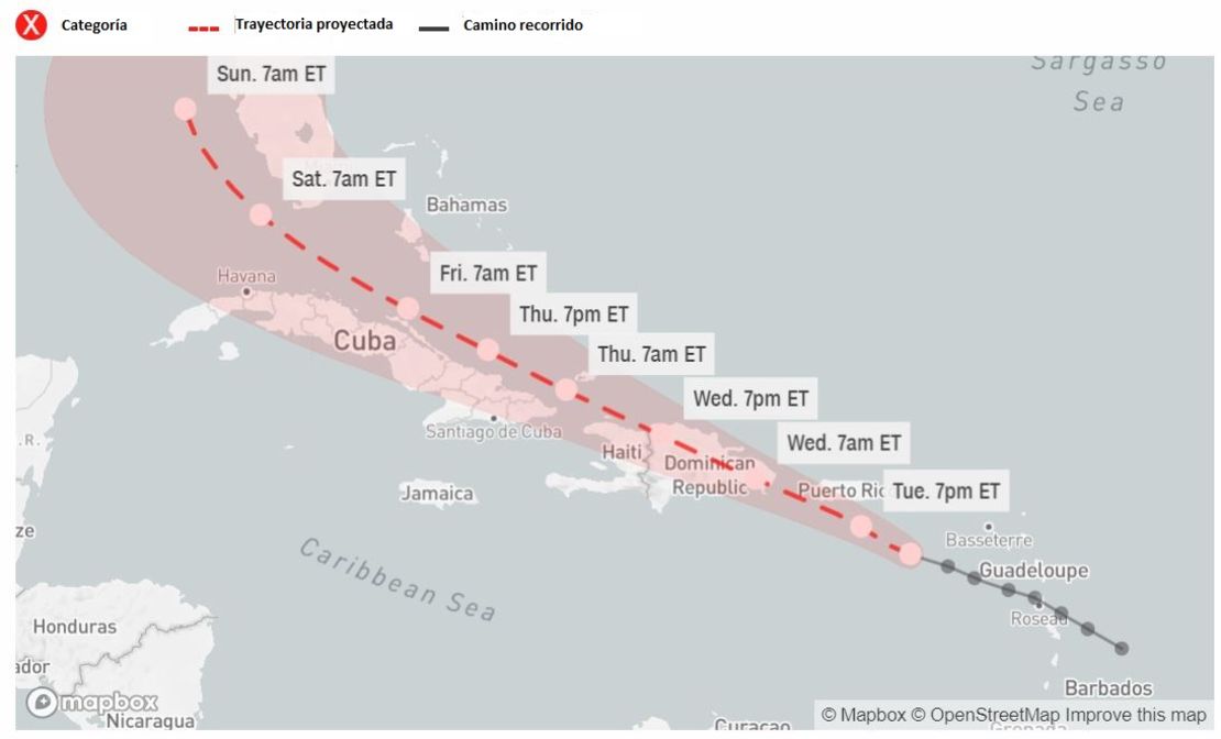 Esta es la trayectoria esperada de la tormenta tropical Fred.