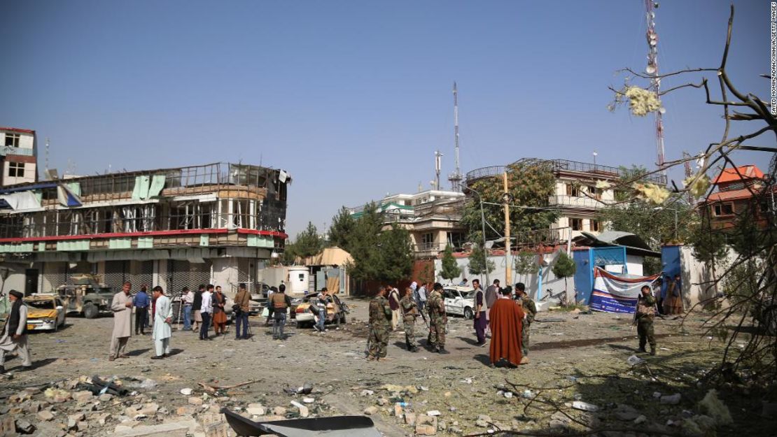 Escenario de un ataque con coche bomba en Kabul, la capital de Afganistán, el 4 de agosto.