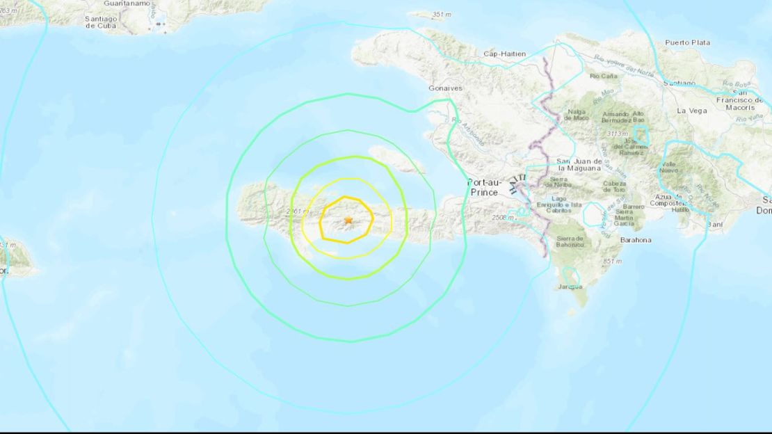 Mapa del USGS.