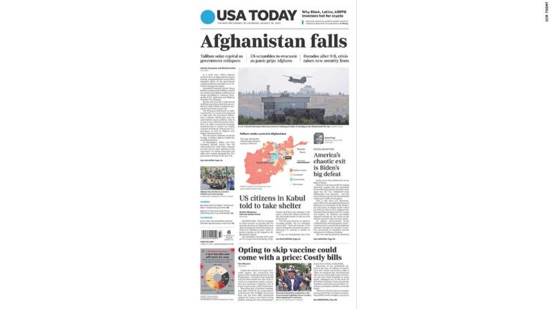 USA Today: Afganistán cae