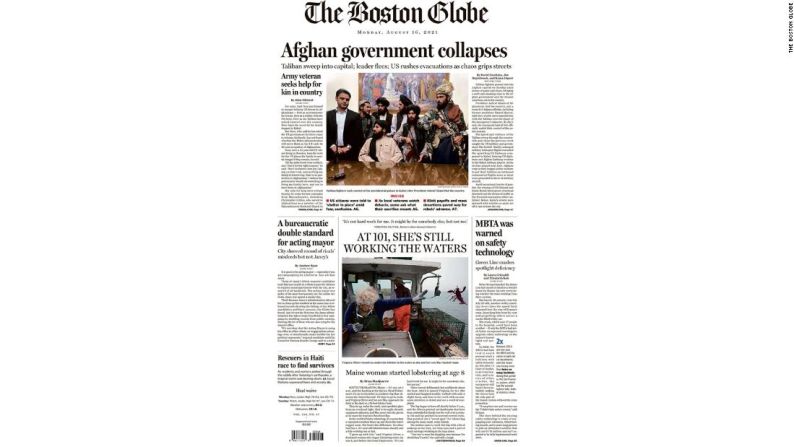 The Boston Globe: El gobierno afgano colapsa