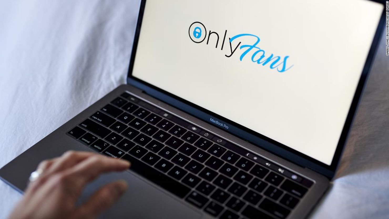 El logotipo de OnlyFans en una computadora portátil organizada en Nueva York, EE. UU., El jueves 17 de junio de 2021. Fotógrafo: Gabby Jones / Bloomberg a través de Getty Images