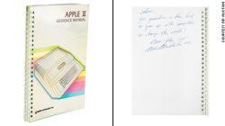 CNNE 1054072 - venden manual de apple ii firmado por steve jobs