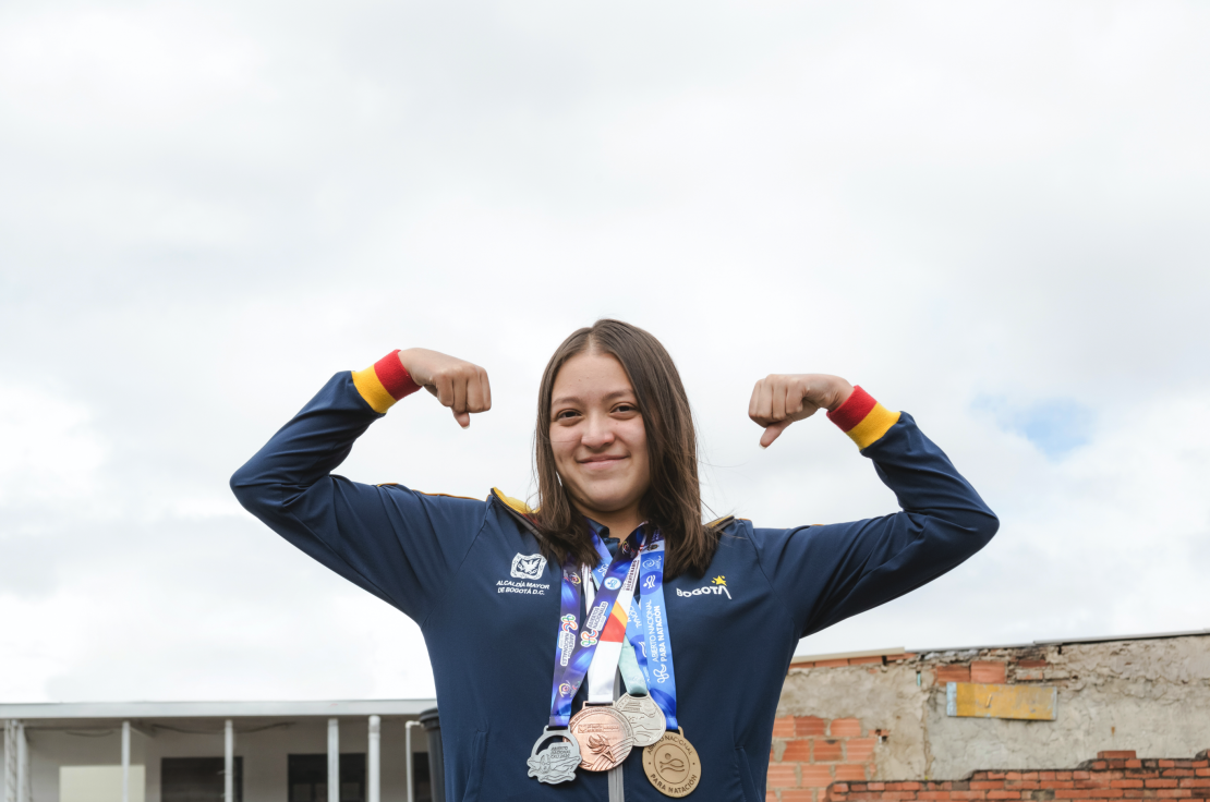 María Carolina Rodríguez ha ganado 25 medallas a nivel nacional y espera un día representar a Colombia en los Juegos Paralímpicos.