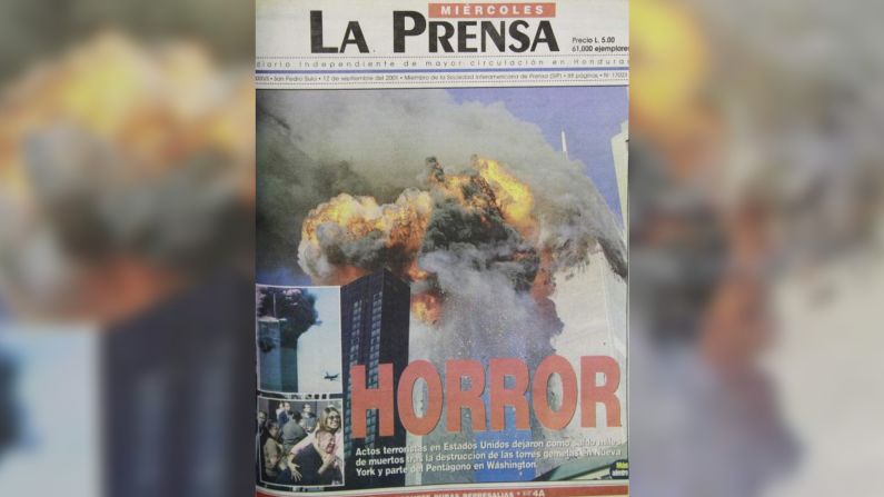 La Prensa, de Honduras, fue contundente con su titular de portada: "Horror".