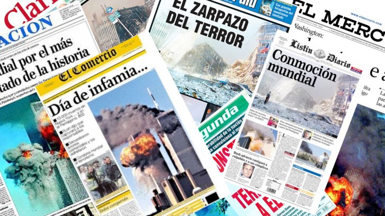 Así reflejaron los diarios de la región en sus portadas el ataque a las Torres Gemelas. Mira la galería →