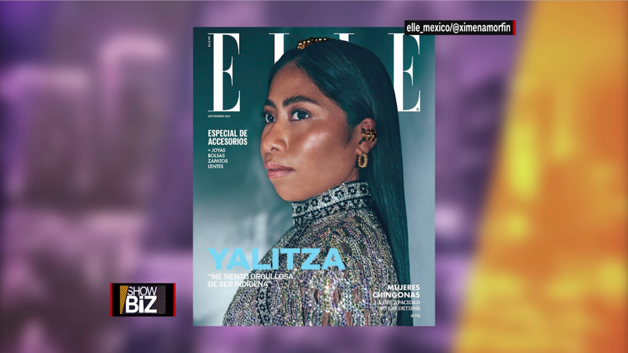 CNNE 1056259 - yalitza aparicio, portada de la revista "elle" en mexico