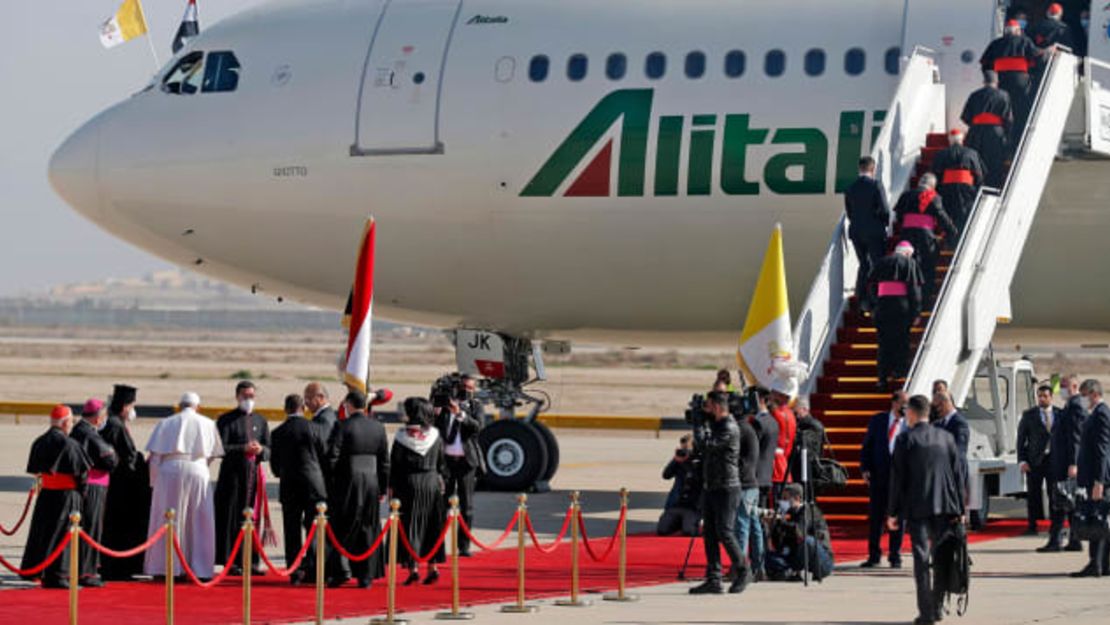 Los Papas han sido pasajeros habituales de Alitalia desde los años 60.Créditos: Ahmad Al-Rubaye/AFP/Getty Images