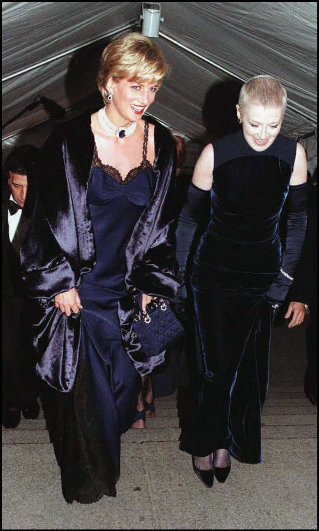 La princesa Diana y su amiga Liz Tilberis