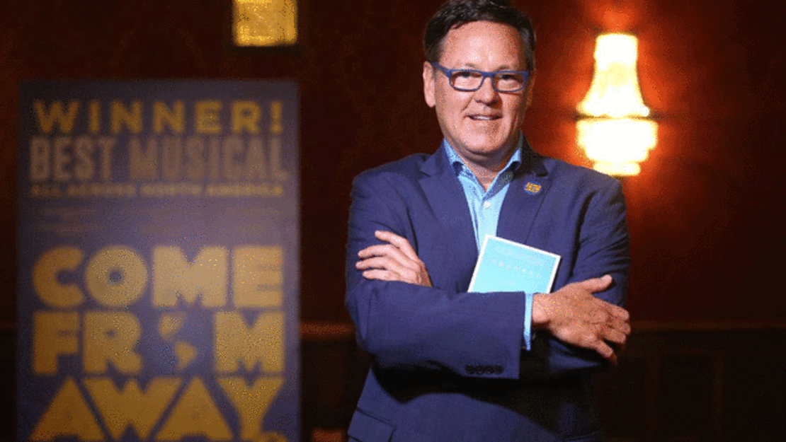 Kevin Tuerff, en la foto, vio sus experiencias en Gander dramatizadas en el escenario en el exitoso espectáculo "Come From Away".Cortesía de Come From Away