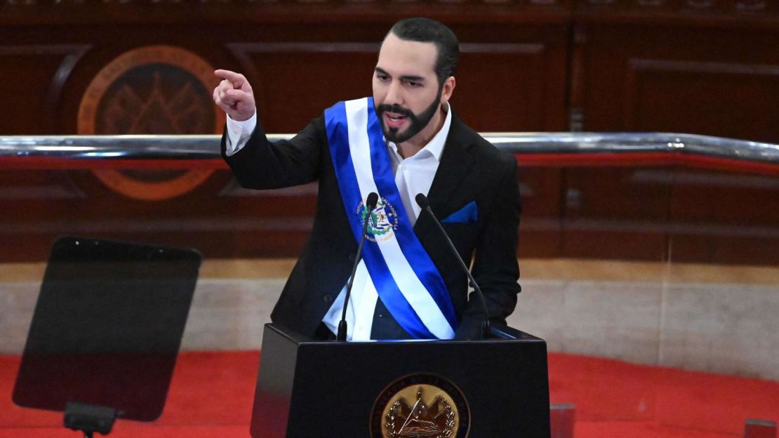 El presidente de El Salvador, Nayib Bukele.