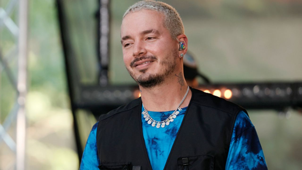 NEW YORK, NEW YORK - AUGUST 27: J Balvin performs on NBC's "Today" at Rockefeller Plaza on August 27, 2021 in New York City.