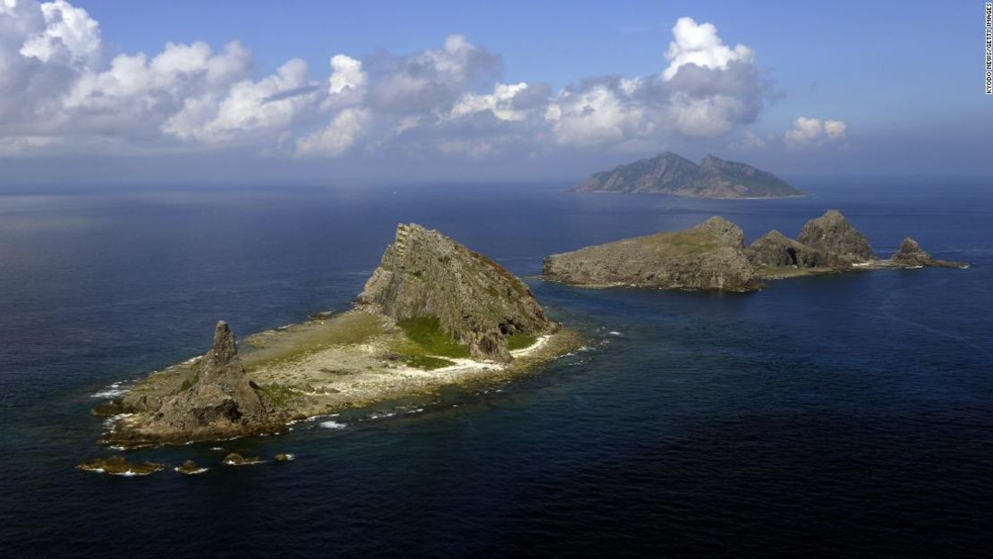 Islas Minamikojima, Kitakojima y Uotsuri, parte de las cinco islas principales del grupo Senkaku en el Mar de China Oriental, el 11 de septiembre de 2013.