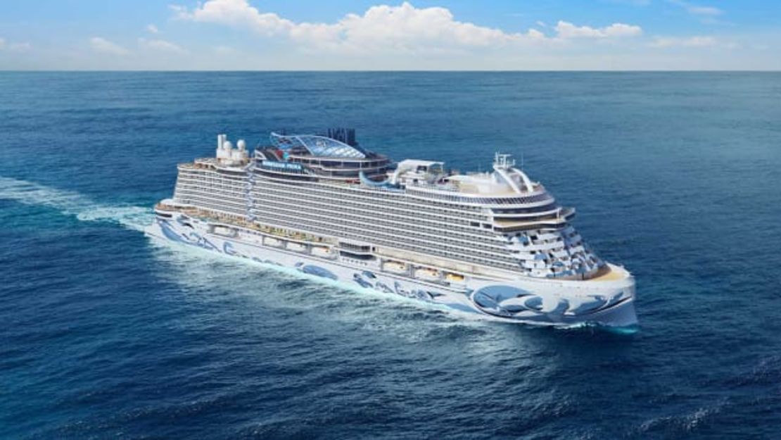 Una representación del Norwegian Prima, que zarpará en 2022.Crédito: Norwegian Cruise Line