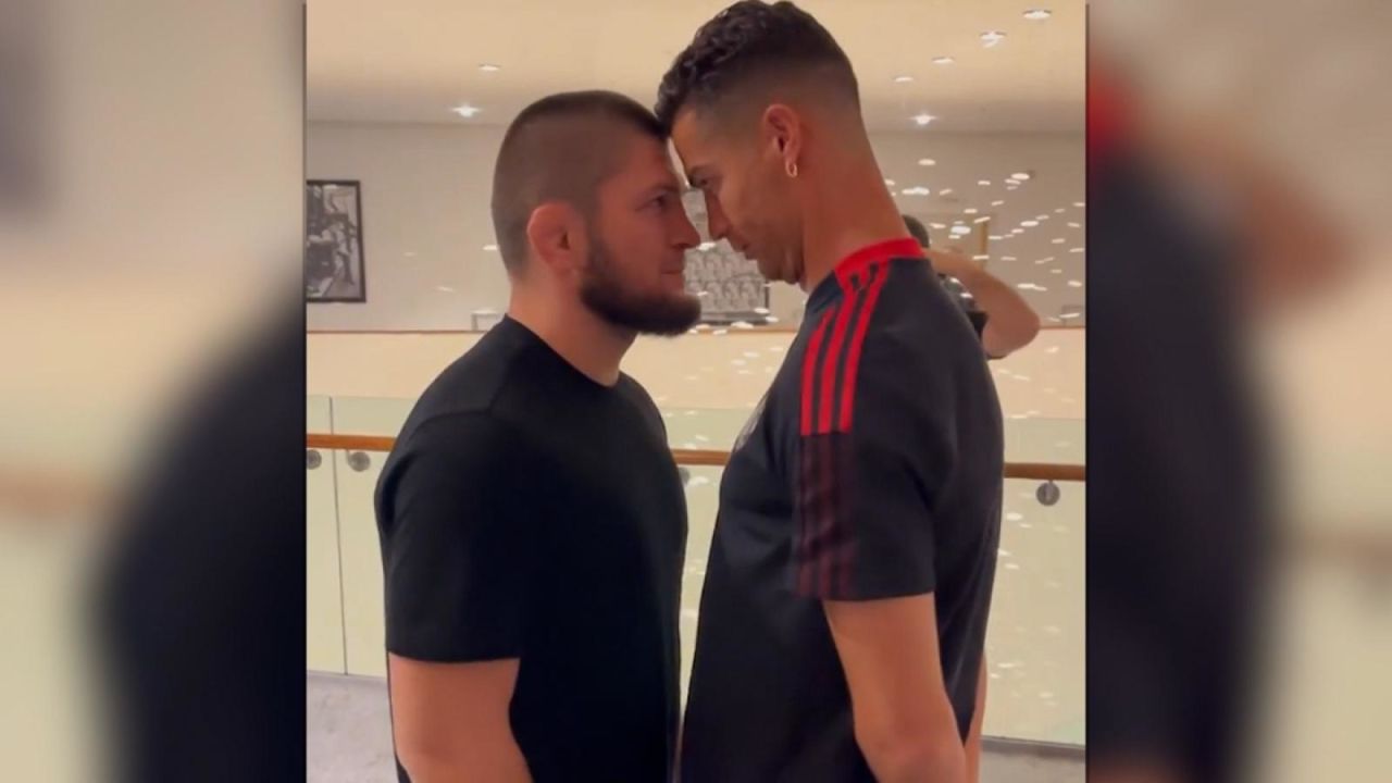 CNNE 1078379 - cristiano y khabib se 'enfrentan' cara a cara