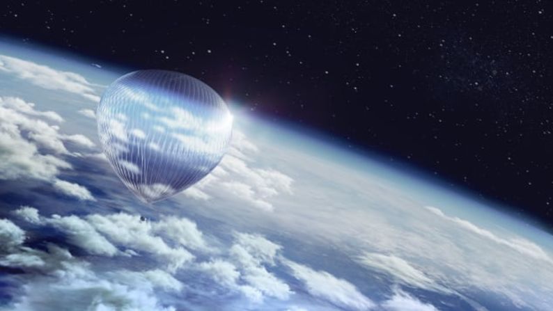 Espacio para diez: los globos estratosféricos de World View tienen espacio para ocho pasajeros y dos miembros de la tripulación. Cortesía World View
