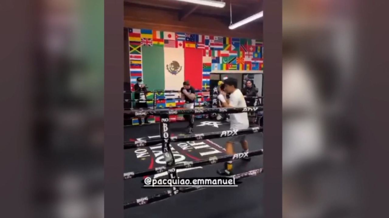 CNNE 1083132 - canelo alvarez entreno al hijo del pacquiao- el video