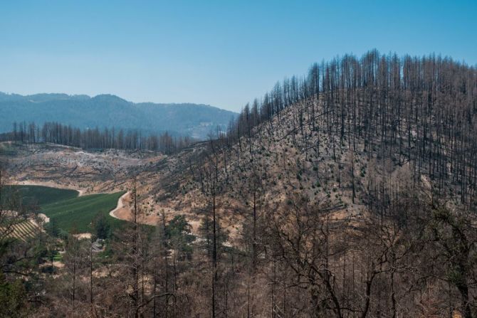 Tanques de agua, camiones de bomberos y helicópteros: Los viticultores del Valle de Napa en California están comprando su propio equipo para proteger sus propiedades y sus costosas cosechas por la sequía y los incendios.