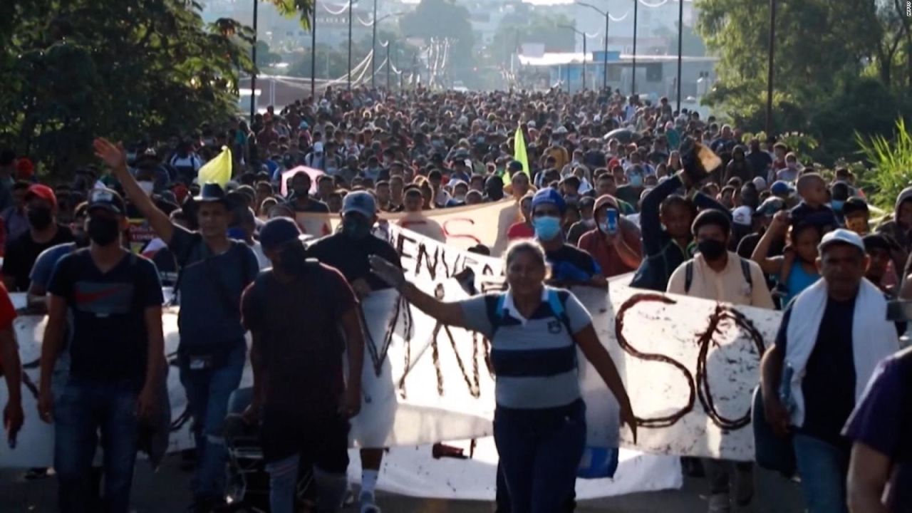 CNNE 1088417 - avanza caravana migrante rumbo a la ciudad de mexico