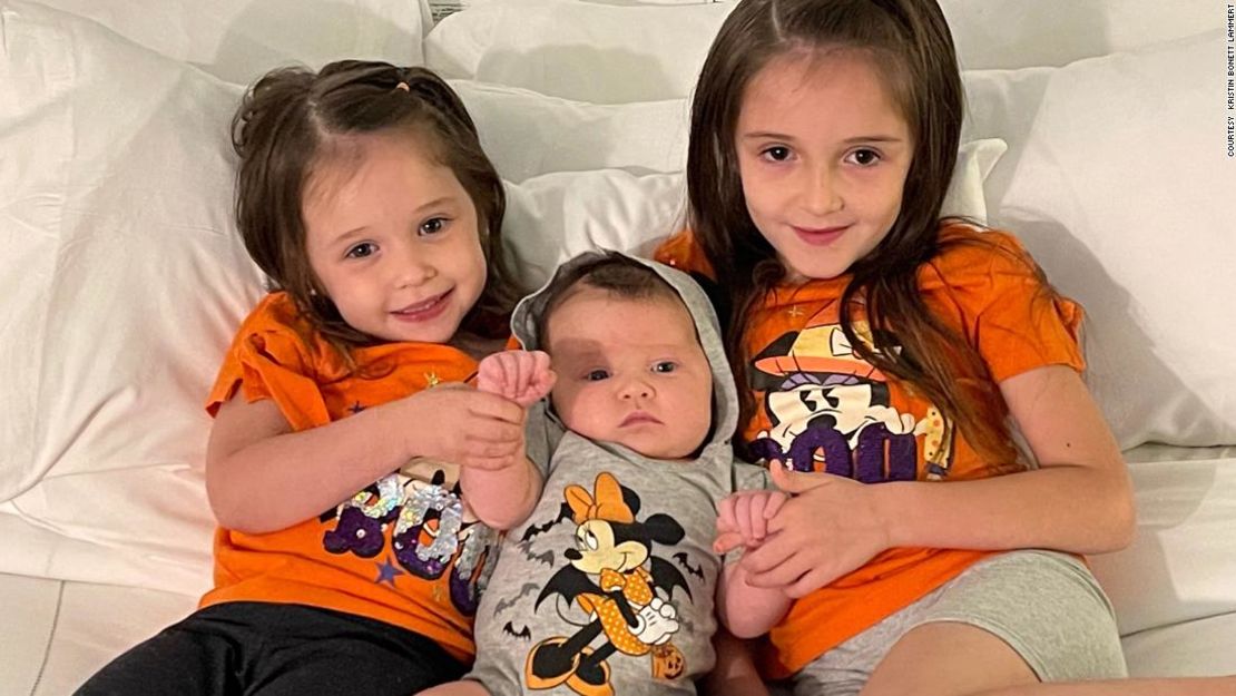 Giuliana, Mia y Sophia nacieron el 25 de agosto, con tres años de diferencia.