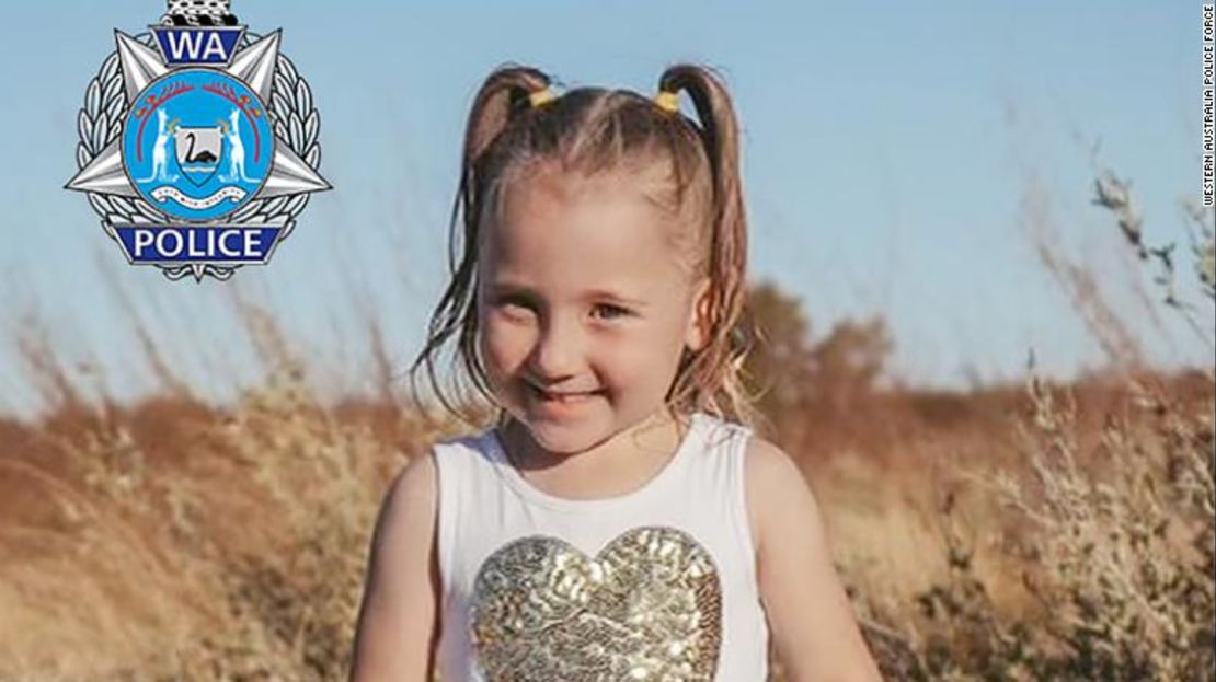 Cleo Smith, de 4 años, fue encontrada por la policía después de dos semanas desaparecida.