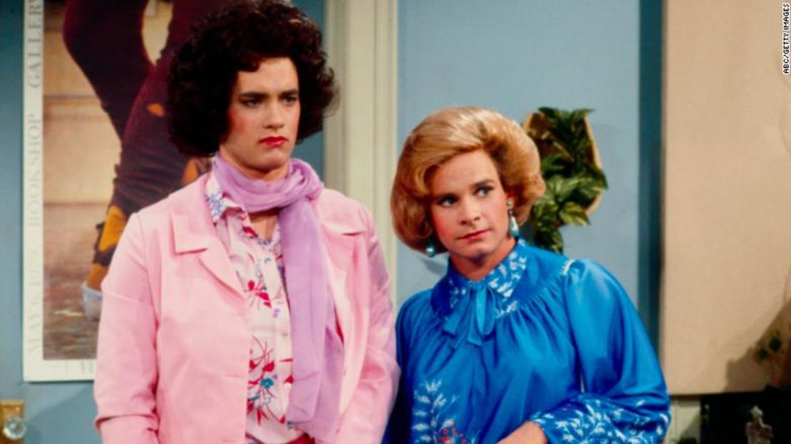 Tom Hanks y Peter Scolari en “Bosom Buddies”.