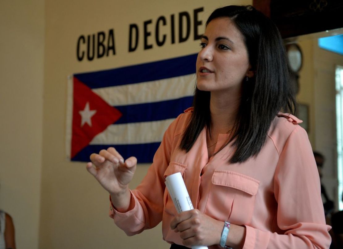 Rosa María Payá, activista por la democracia y fundadora de la plataforma Cuba Decide. Payá, que vive en Miami, es hija del disidente cubano Oswaldo Payá, que murió en 2012.