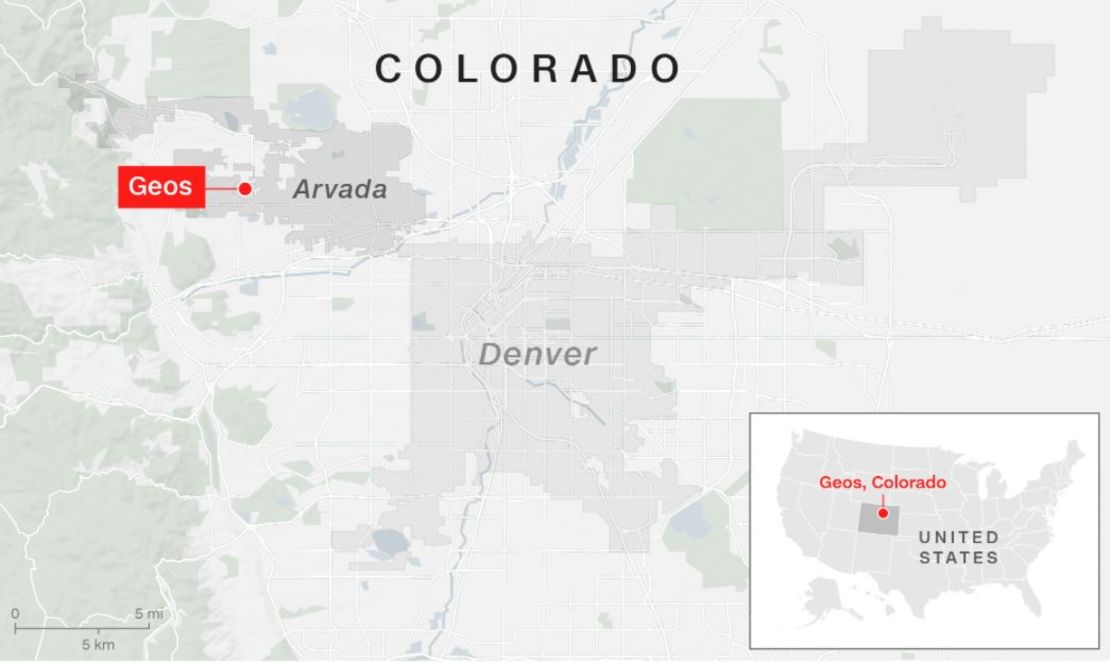 Geos se encuentra en el pequeño poblado de Arvada en Colorado.