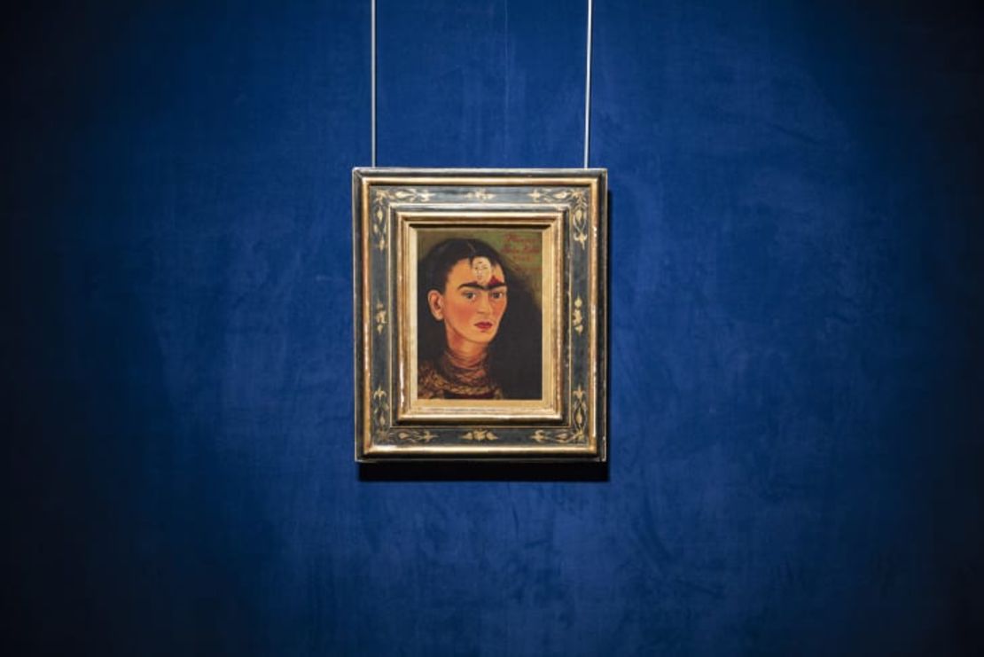 Kahlo pintó el autorretrato en 1949, cinco años antes de su muerte. Crédito: Sotheby's