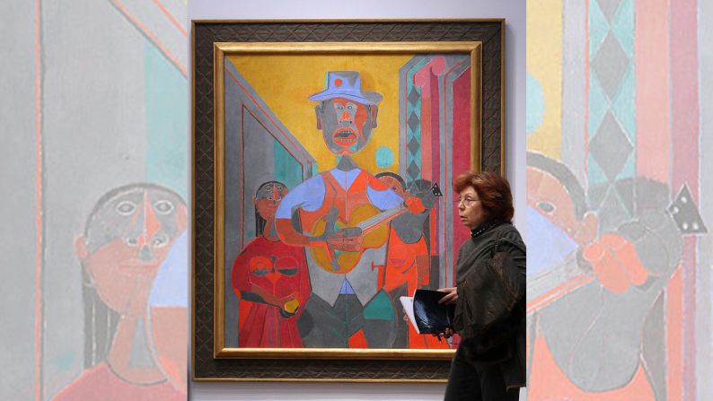 La obra "Trovador" de Rufino Tamayo (1945) fue vendida en 2008 por US$ 7,2 millones.