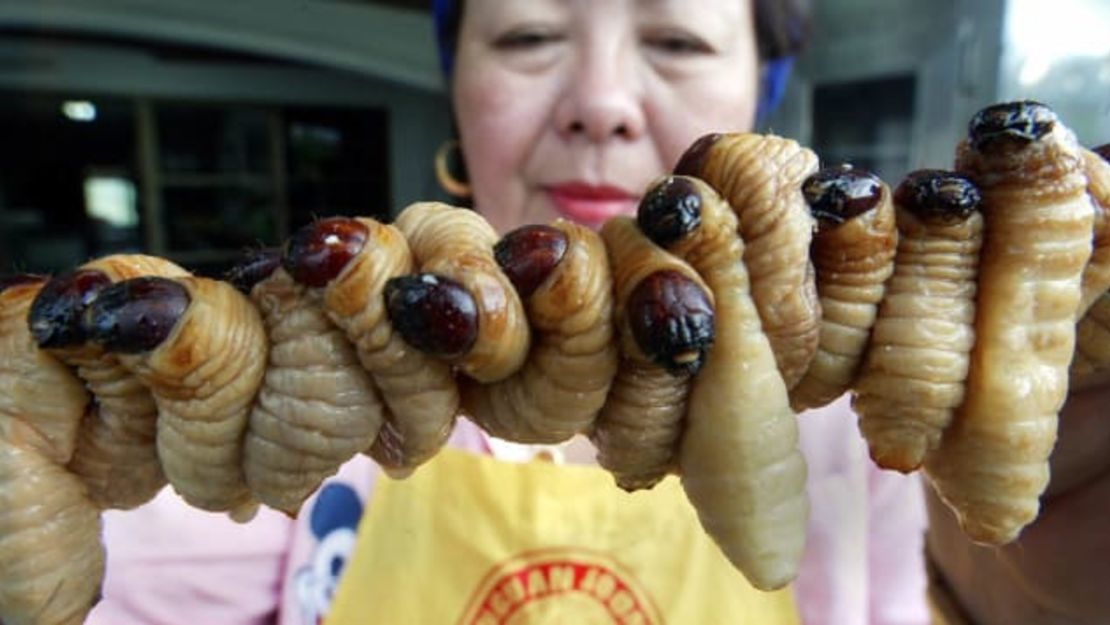 El consumo de insectos es más común en países como Tailandia. Crédito: PORNCHAI KITTIWONGSAKUL/AFP a través de Getty Images