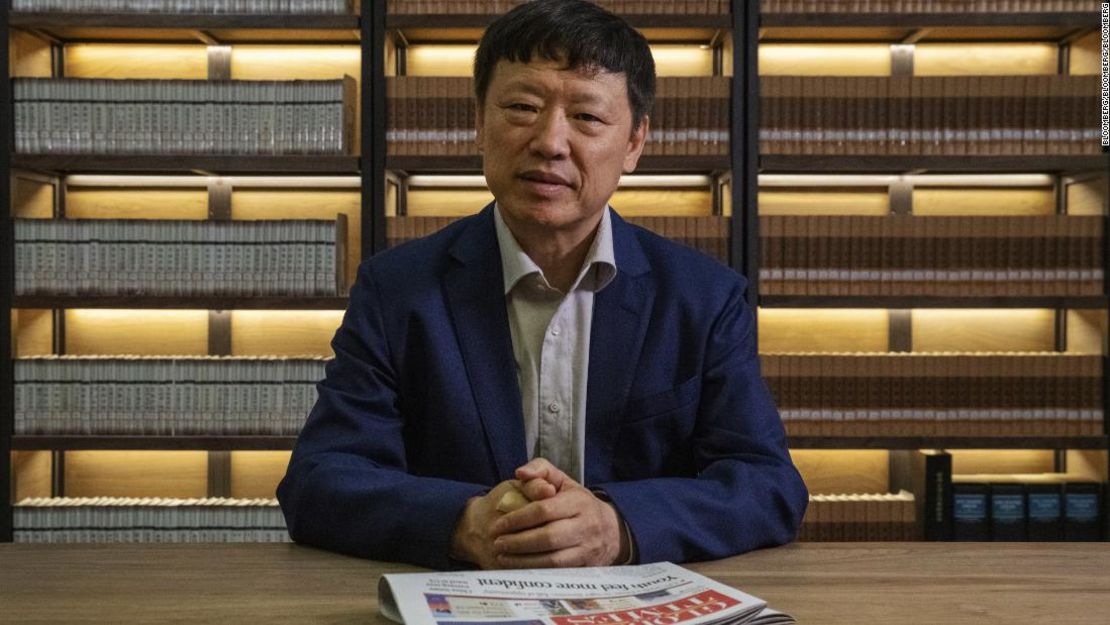 Hu Xijin, editor en jefe del Global Times, posa para una fotografía en Beijing el 5 de junio de 2019.