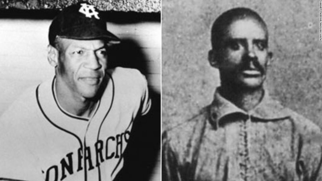 Los jugadores de béisbol de la Liga Negra Buck O'Neil, izquierda, y Bud Fowler serán incluidos en el Salón de la Fama del Béisbol Nacional en 2022.