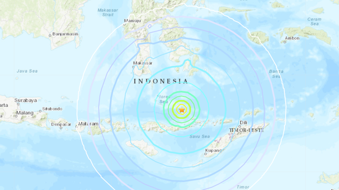 Aquí fue el epicentro del terremoto que sacudió Indonesia.