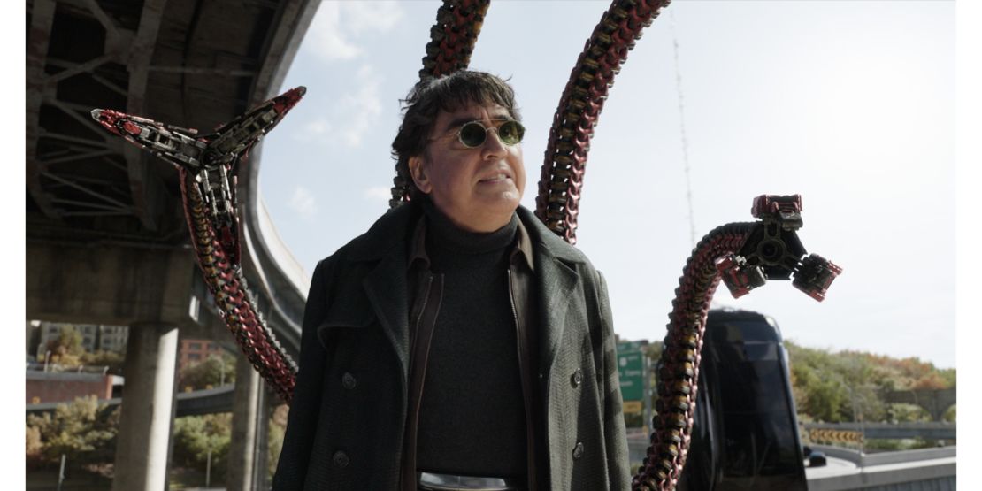 El Doctor Octopus (Dr. Otto Octavius) es generalmente abreviado como el Doc Ock con cuatro apéndices fuertes que lo hacen parecer como un pulpo.