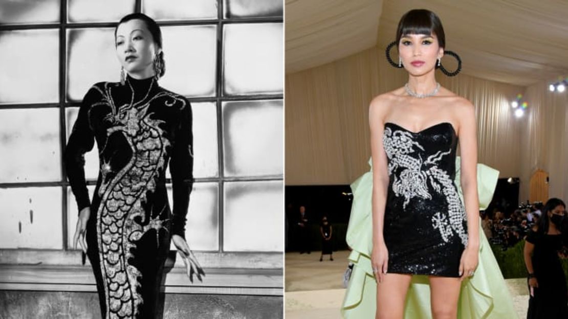 Gemma Chan rindió homenaje a Anna May Wong en el Met Gala. Wong es considerada la primera estrella de Hollywood de origen chino. Crédito: Getty Images