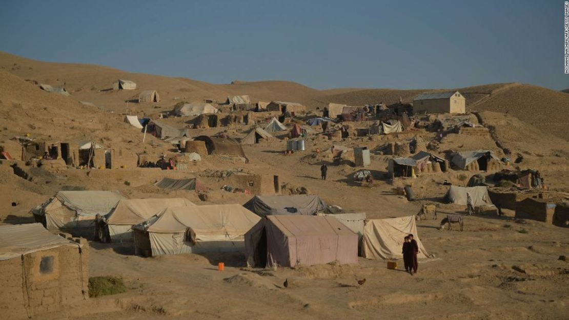 El campamento de personas desplazadas internamente de Jar-e-Sakhi en el distrito de Qala e Naw de la provincia de Badghis, Afganistán, el 17 de octubre.