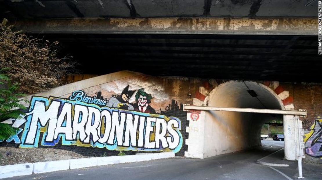 La entrada del barrio de Les Marroniniers en Marsella, sur de Francia.