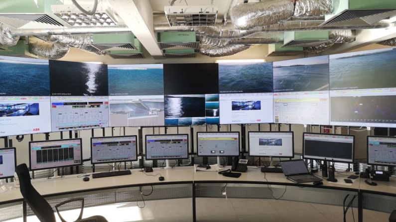 Esta es la sala de control desde donde se vigila la laguna y se controlan las barreras contra inundaciones de Venecia. Crédito: Julia Buckley/CNN