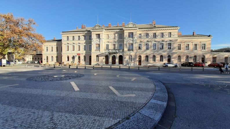 En la frontera: Nova Gorica, al final del valle, se encuentra en la frontera de Eslovenia con Italia.