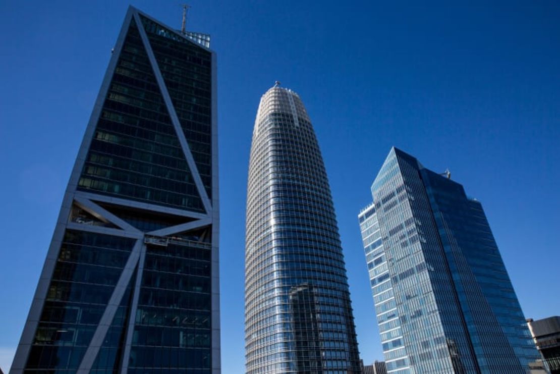 El horizonte de San Francisco recibió una nueva adición en 2008 con la Millennium Tower de 58 pisos . Crédito: Santiago Mejía/The San Francisco Chronicle/Getty Images