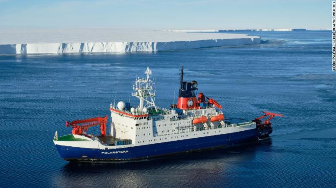 El descubrimiento fue realizado por un equipo a bordo del buque de investigación polar alemán Die Polarstern vor A74.