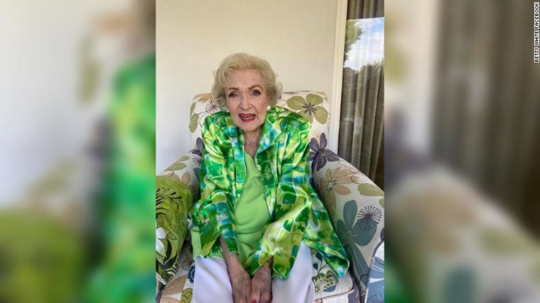 Una foto de Betty White, tomada el 20 de diciembre, compartida por su asistente.