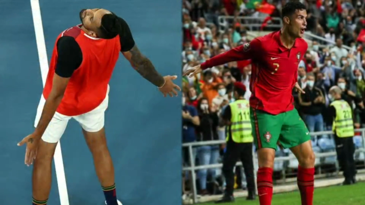 CNNE 1139402 - nick kyrgios- un guino a cristiano ronaldo ¿y un trago de cerveza?