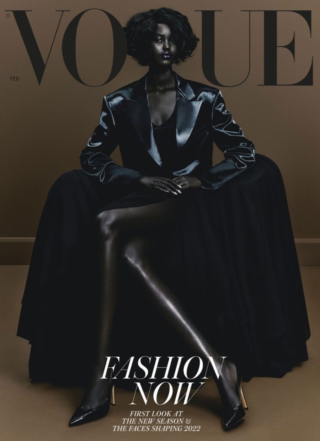 Adut Akech en la portada de British Vogue Crédito: De Rafael Pavarotti/British Vogue